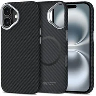 Etui i futerały do telefonów - Etui TECH-PROTECT Ion Carbon MagSafe do Apple iPhone 16 Czarny - miniaturka - grafika 1