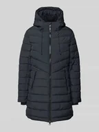 Płaszcze damskie - Płaszcz pikowany z kieszeniami zapinanymi na zamek błyskawiczny - miniaturka - grafika 1