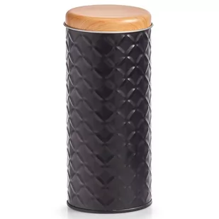 Zeller Pojemnik do przechowywania SCANDI wysoki okrągły bambusowa pokrywka czarny 19334 - Pojemniki kuchenne Zeller Pojemnik do przechowywania SCANDI wysoki okrągły bambusowa pokrywka czarny 19334 - Pojemniki kuchenne - miniaturka - grafika 1