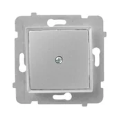 Wyłączniki światła i elektryczne - Polmark Zaślepka ramki ROSA srebrny - miniaturka - grafika 1