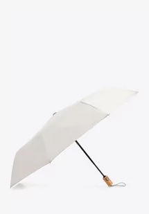 Parasol automatyczny z drewnianą rączką jasny szary - Parasole - miniaturka - grafika 1