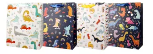 torba prezentowa 18x23 dinozaury - Opakowania i torebki na prezenty - miniaturka - grafika 1