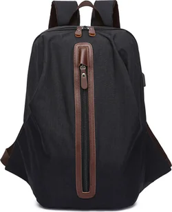 INF Nowy męski, codzienny plecak biznesowy na laptopa Czarny - Torby na laptopy INF Nowy męski, codzienny plecak biznesowy na laptopa Czarny - Torby na laptopy - miniaturka - grafika 1