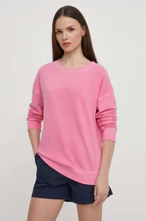 Bluzy damskie - North Sails bluza bawełniana damska kolor różowy z nadrukiem 091900 - grafika 1