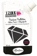 Przybory szkolne - Aladine Aladine Farba brokatowa Holo Czarna 80 ml - miniaturka - grafika 1