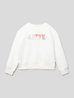 Swetry dla dziewczynek - Bluza z nadrukiem z logo - grafika 1
