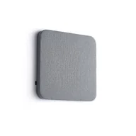 Płyty i maty izolacyjne - Panel akustyczny POLY, zaokrąglone rogi, 600x600x56 mm, ścienny, jasnoszary - miniaturka - grafika 1