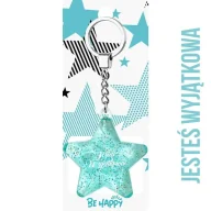 Breloczki dla dzieci - Brelok gwiazdka Jesteś Wyjątkowa - Be-Happy Gifts - miniaturka - grafika 1