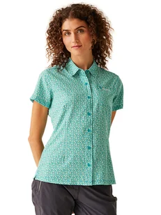 Regatta Koszula funkcyjna "Travel Packaway" w kolorze turkusowym - Koszulki sportowe damskie - miniaturka - grafika 1