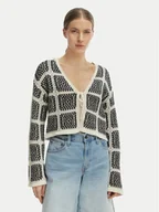 Swetry damskie - ONLY Kardigan Loa 15356436 Beżowy Regular Fit - miniaturka - grafika 1