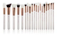 Pędzle do makijażu - JESSUP JESSUP Zestaw 20 Pędzli T225 White/Rose Gold - miniaturka - grafika 1