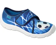 Buty dla chłopców - Trampki Befado 974X312 kapcie dziecięce chłopięce na rzepy granatowe-28 - miniaturka - grafika 1