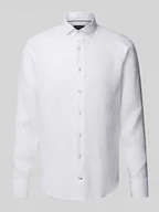 Koszule męskie - Koszula lniana o kroju slim fit z kołnierzykiem typu kent model ‘Sykia’ - miniaturka - grafika 1