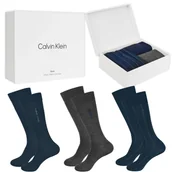 Skarpetki męskie - Calvin Klein Skarpety Męskie Długie Na Prezent 3 Pary Rozmiar Uniwersalny - miniaturka - grafika 1