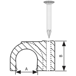 Uchwyt do przewodów okrągłych UG 8 - Inne mocowania - miniaturka - grafika 2
