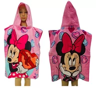 Okrycia kąpielowe dla dzieci - MYSZKA MINNIE  Ręcznik DZIECIĘCY  z Kapturem PONCHO OKRYCIE KĄPIELOWE DISNEY - miniaturka - grafika 1