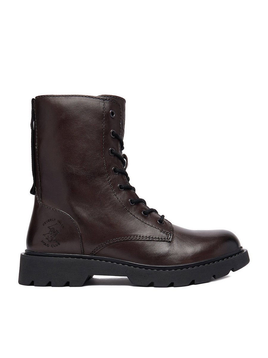 Beverly Hills Polo Club Trzewiki Damskie Szary BEVERLY HILLS POLO CLUB-CEO-WI45-TOSS-01 Szary ciemny