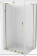 Kabiny prysznicowe - Mexen Velar L kabina prysznicowa rozsuwana 100x90 cm, szron, złota - 871-100-090-33-50 - miniaturka - grafika 1