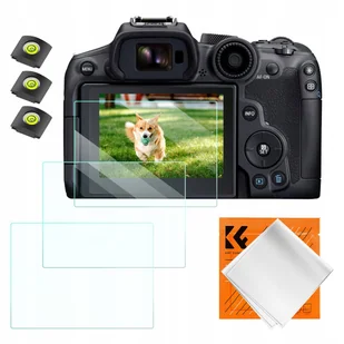 Zestaw Osłon 3x Osłona Szkło na Ekran + Stopka ISO do Canon EOS R6 II R6 R7 - Kamery cyfrowe - akcesoria - miniaturka - grafika 1