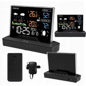 Stacje pogodowe - Stacja pogody pogodowa meteo Higrometr Barometr Termometr Zegar - miniaturka - grafika 1