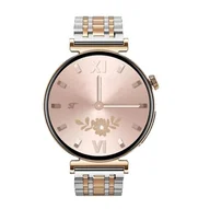 Smartwatch - Smartwatch ST JA02 złoto-srebrny - miniaturka - grafika 1