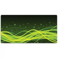 Obrusy i serwetki - Mata ochronna z nadrukiem Zielone paski 120x60 cm, Dywanomat - miniaturka - grafika 1