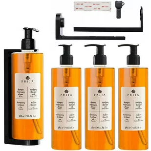 Prija, Regenerujący szampon z rukolą x4 + uchwyt - Szampony do włosów - miniaturka - grafika 1