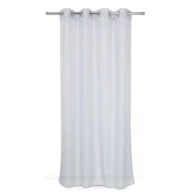 Firany - Firana na przelotkach 140 x 240 cm niebieska - miniaturka - grafika 1