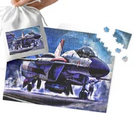 Puzzle - PUZZLE TRADYCYJNE - SAMOLOT ODRZUTOWIEC WZORY DLA CHŁOPCA 120el + WORECZEK - miniaturka - grafika 1