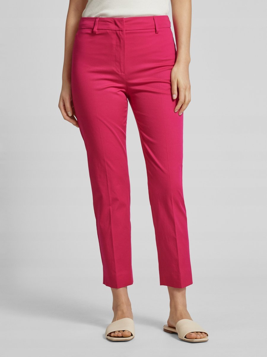 WEEKEND MAXMARA RÓŻOWE CYGARETKI OBCIĘTE PROSTE SPODNIE 40 12DA