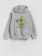 Bluzy dla chłopców - Reserved - Bluza Brawl Stars - jasnoszary - miniaturka - grafika 1