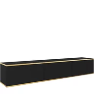 Szafki RTV - Szafka RTV-175 Czarny Mat Oro Piaski Meble Czarny - miniaturka - grafika 1