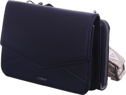 Rieker Damska torba na ramię H1125, czarna, czarny