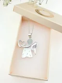 Zawieszki - Zawieszka z aniołkiem II dużym - na komunię - miniaturka - grafika 1