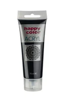Farby i media malarskie - Happy Color Farba akrylowa, czarna, 75 ml, - miniaturka - grafika 1