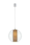 Lampy sufitowe - Kaspa LAMPA wisząca MERIDA L 10392107 szklana OPRAWA Abażurowa ZWIS IP20 kula ba - miniaturka - grafika 1