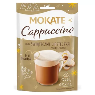 Pyszna Kawa Cappuccino Świąteczne Ciasteczka Puszysta Pianka 40g Mokate - Kawa - miniaturka - grafika 1