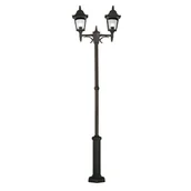Lampy ogrodowe - Elstead Lighting Chapel Twin Post Black CP8 BLACK Lampa ogrodowa IP43 stylowa CP8 BLACK ) - miniaturka - grafika 1