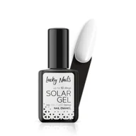 Lakiery do paznokci - LACKY NAILS SOLAR GEL Lakier do paznokci, 01 Snow White 10ml - miniaturka - grafika 1