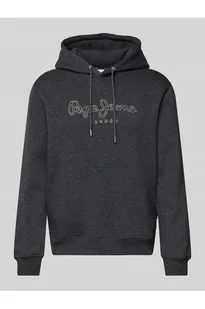 Bluza z kapturem i wyhaftowanym logo model New Nouvel - Pepe Jeans - Bluzy męskie - miniaturka - grafika 1