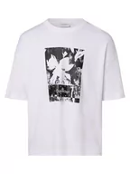 Koszulki męskie - Calvin Klein - T-shirt męski, biały - miniaturka - grafika 1