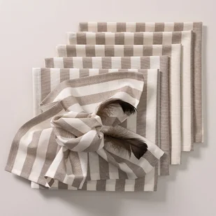 Komplet serwetek 6szt. 42x42 Quadro 136-07 - Obrusy i serwetki - miniaturka - grafika 1