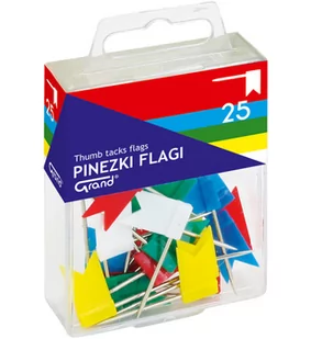 Grand Pinezki flaga 25 sztuk KW TRADE - Przybory szkolne - miniaturka - grafika 1