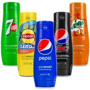 Syropy i koncentraty owocowe - 5x Syrop SodaStream Pepsi, Pepsi MAX, Mirinda, 7UP, Lipton Brzoskwinia zero - miniaturka - grafika 1