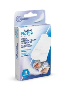 NTRADE ACTIVE PLAST Zestaw plastrów z klejem silikonowym. 10szt. - Apteczki i materiały opatrunkowe - miniaturka - grafika 1