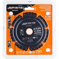 Akcesoria do elektronarzędzi - Tarcza z nasypem diamentowym uniwersalna 125 x 1,2 x 22,23 mm Jufisto - miniaturka - grafika 1