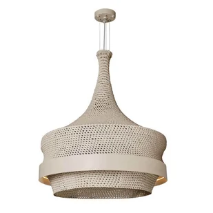 Lampa wisząca Dota 5032 Amplex LED 32W 3000K skandynawska bawełniana beżowa - Lampy sufitowe - miniaturka - grafika 1