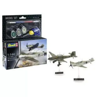 Model Set Messerschmitt Bf109E & Ju87B Stuka - Modele do sklejania - miniaturka - grafika 1