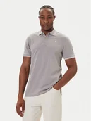 Koszulki męskie - G-Star Raw Polo Dunda D17127-5864 Szary Slim Fit - miniaturka - grafika 1