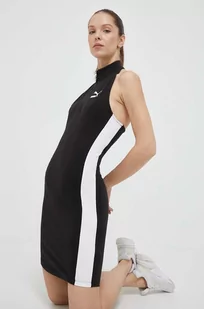 Puma sukienka kolor czarny mini dopasowana - Sukienki - miniaturka - grafika 1